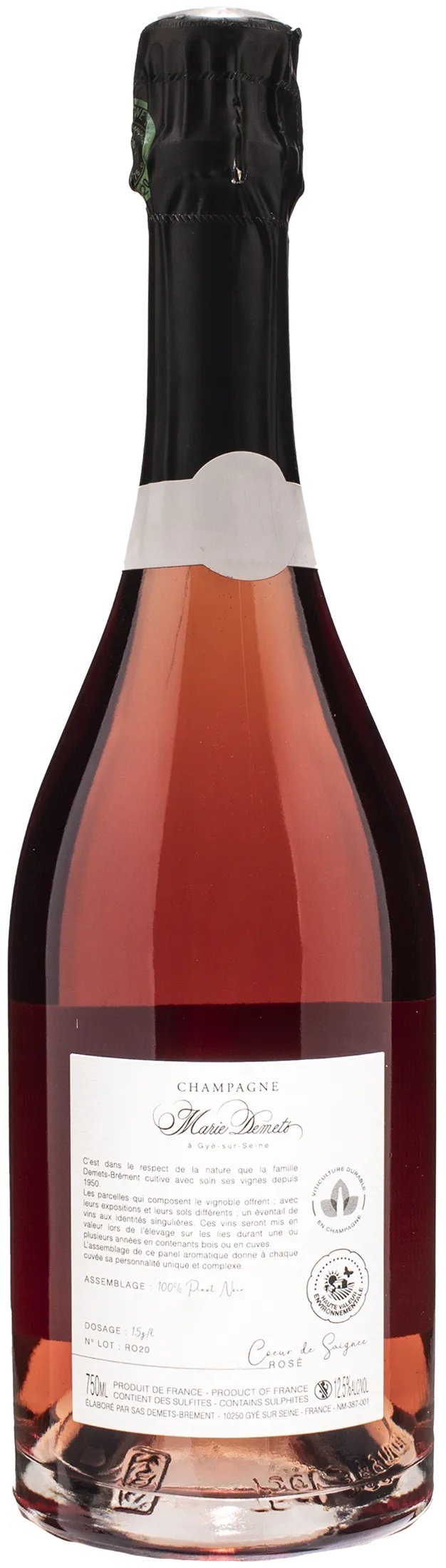 Marie Demets Champagne Coeur de Saignee Rosè