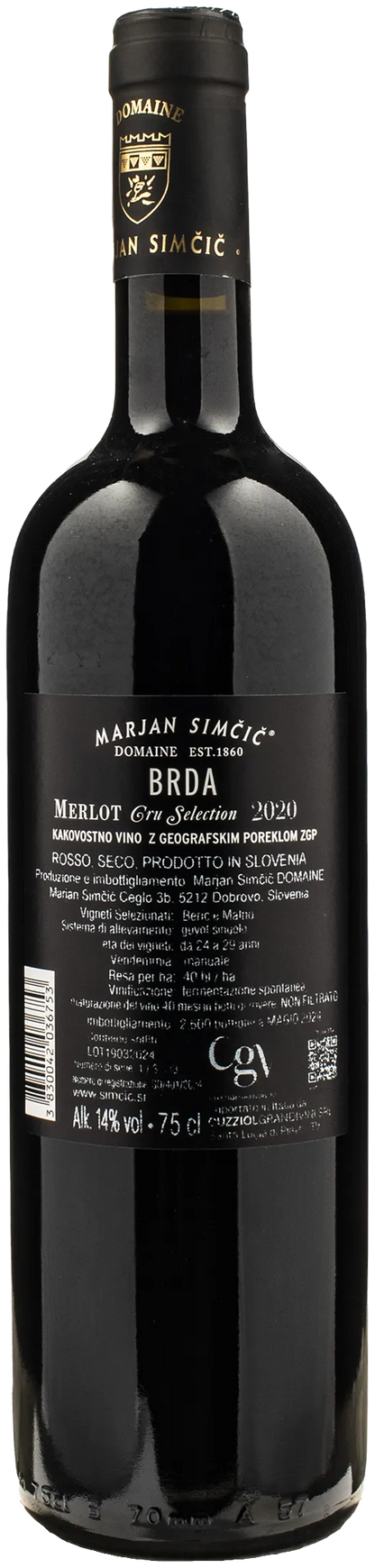 Domaine Marjan Simcic BRDA Cru Selection Merlot 2020