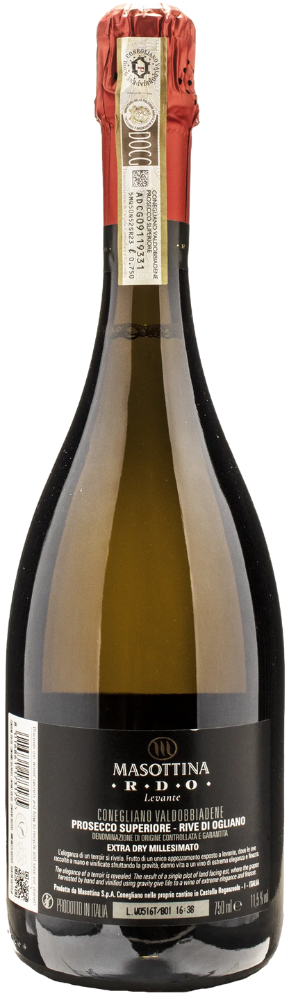 Masottina Conegliano Valdobbiadene Prosecco Superiore Rive di Ogliano Levante Extra Dry 2022