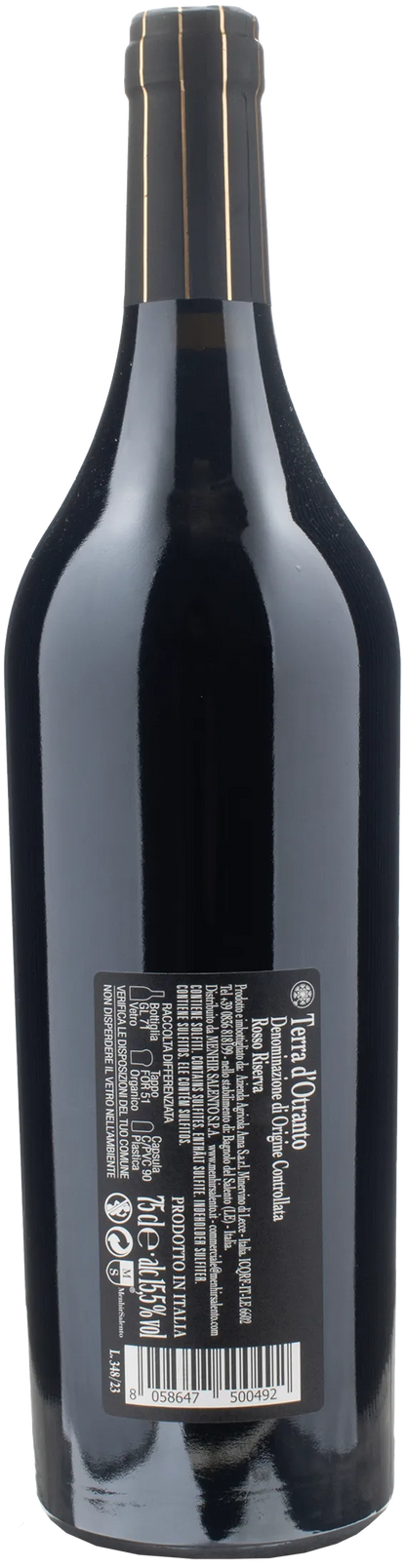 Menhir Vega Terra d'Otranto Rosso Riserva 2021
