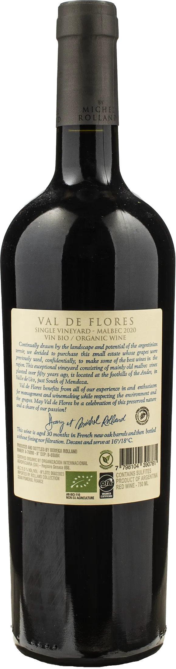 Michel Rolland Val de Flores Malbec 2020