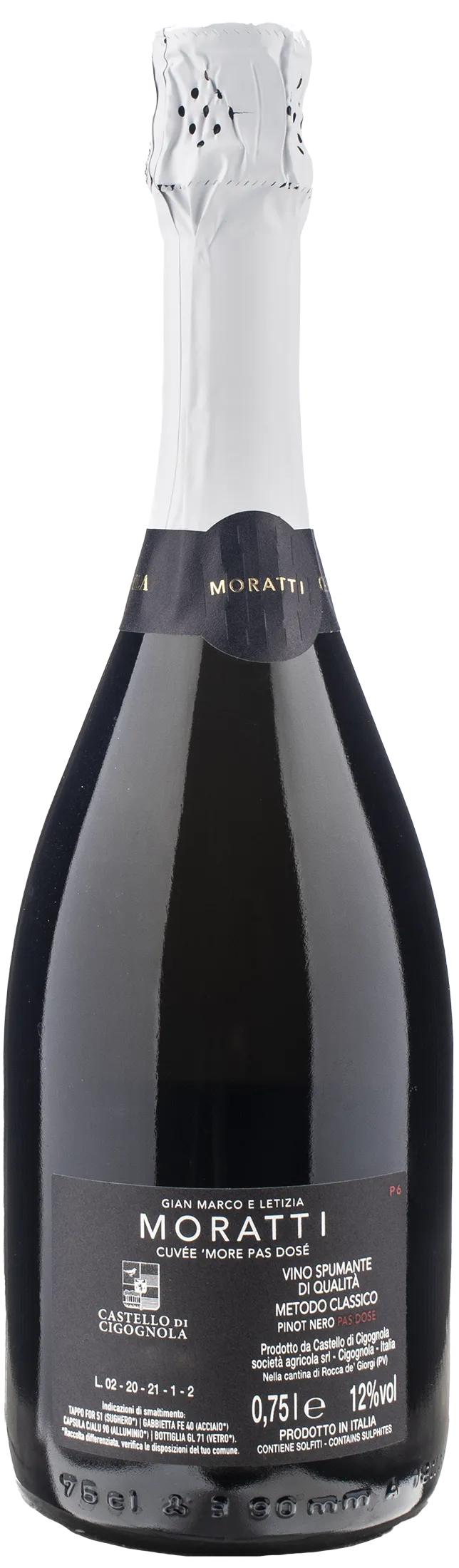 Moratti Cuvee 'More Metodo Classico Pas Dose