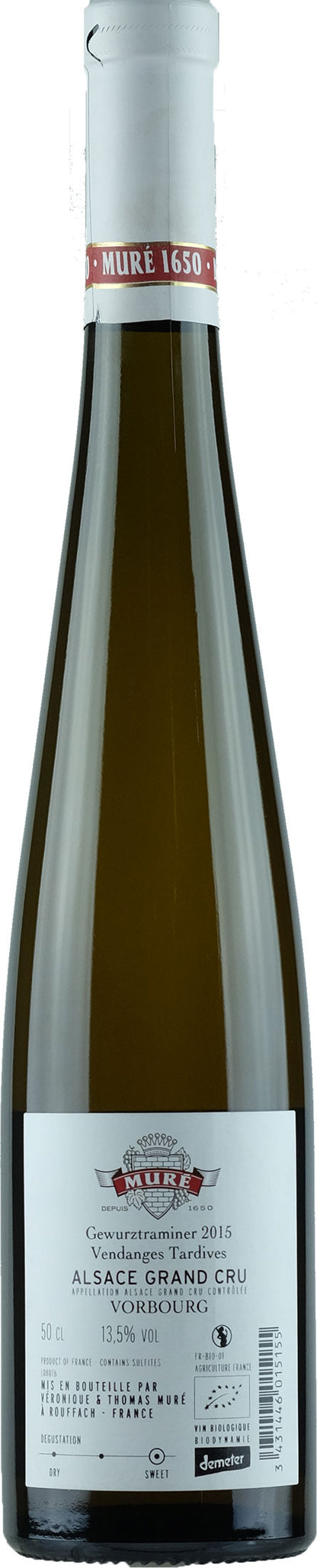 Mure Vorbourg Gewurztraminer Vendages Tardives 0.5L 2015