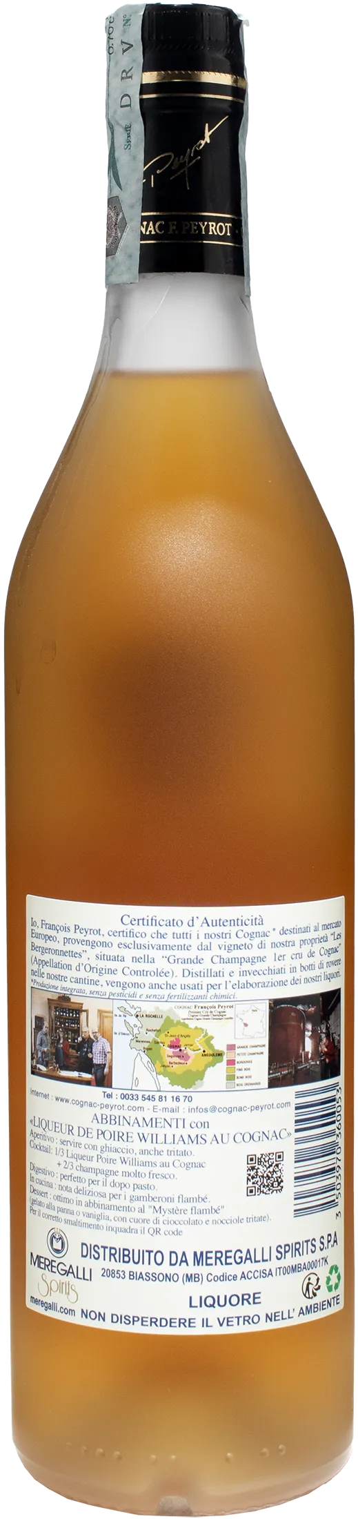 Peyrot Liquer Poire Williams & Cognac de Grand Champagne