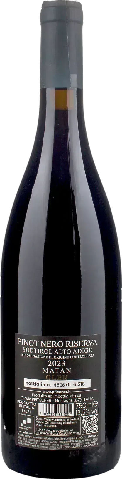 Pfitscher Pinot Nero Matan Riserva 2023