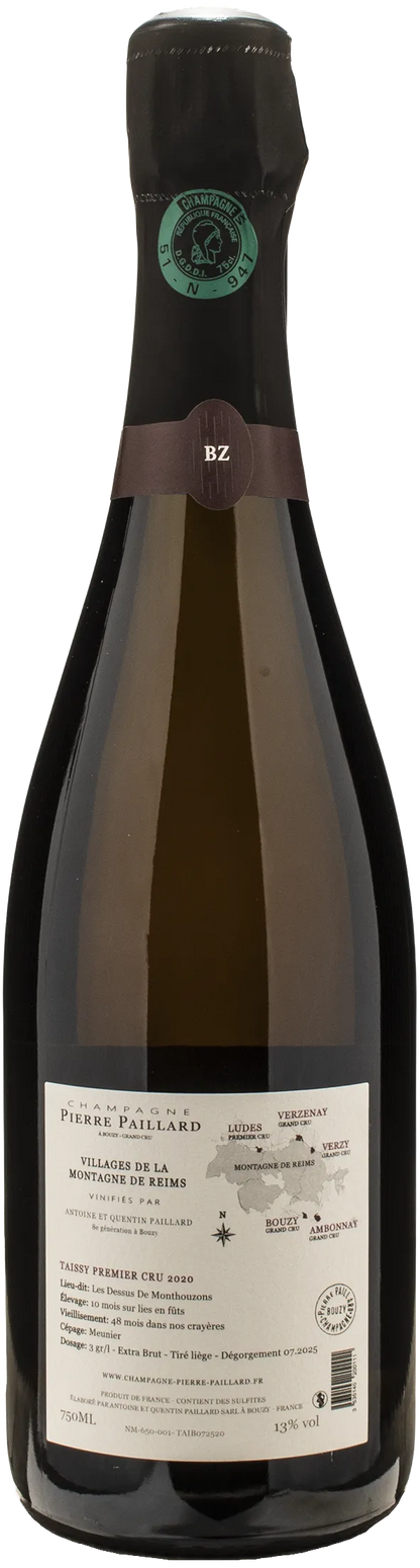 Pierre Paillard Champagne 1er Cru Taissy Meunier Extra Brut Vieilles Vignes 2020