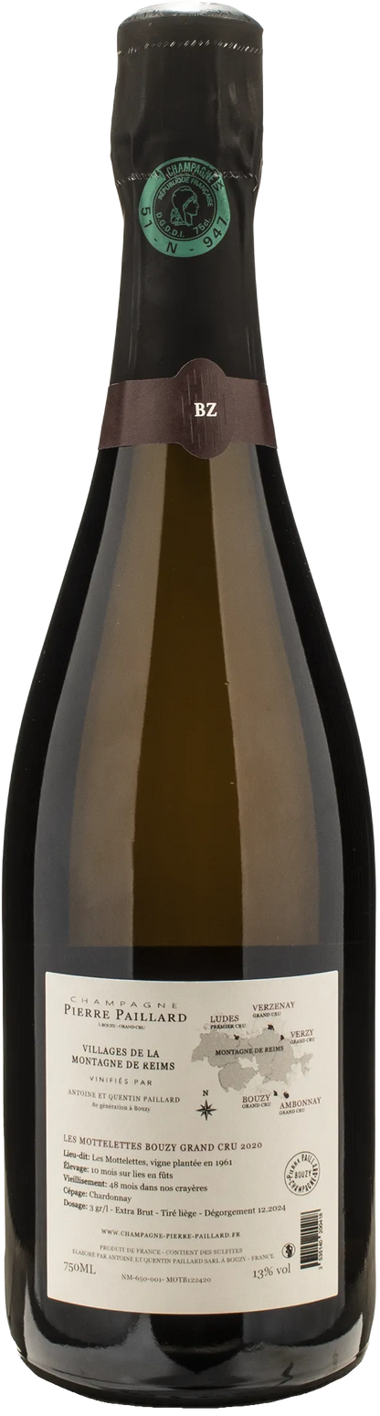 Pierre Paillard Champagne Grand Cru Bouzy Les Mottelettes Chardonnay Extra-Brut 2020