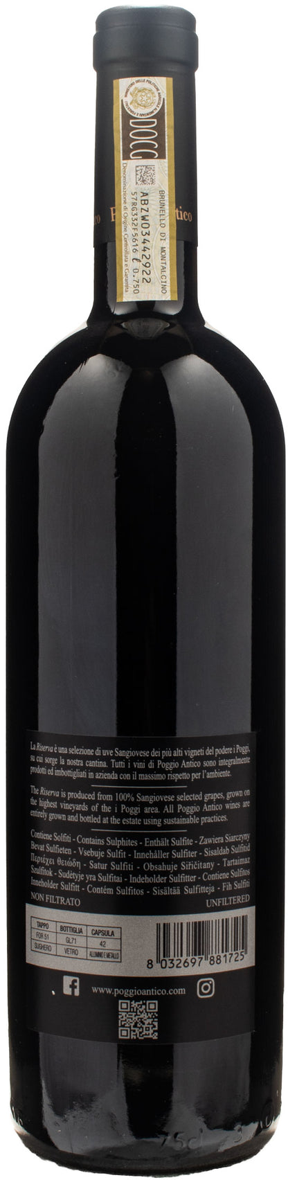 Poggio Antico Brunello di Montalcino Riserva 2017