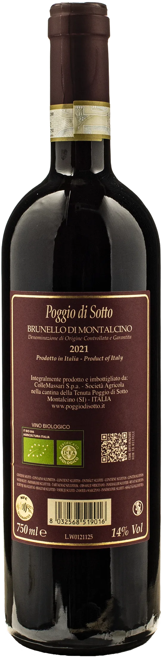 Poggio di Sotto Brunello di Montalcino 2021