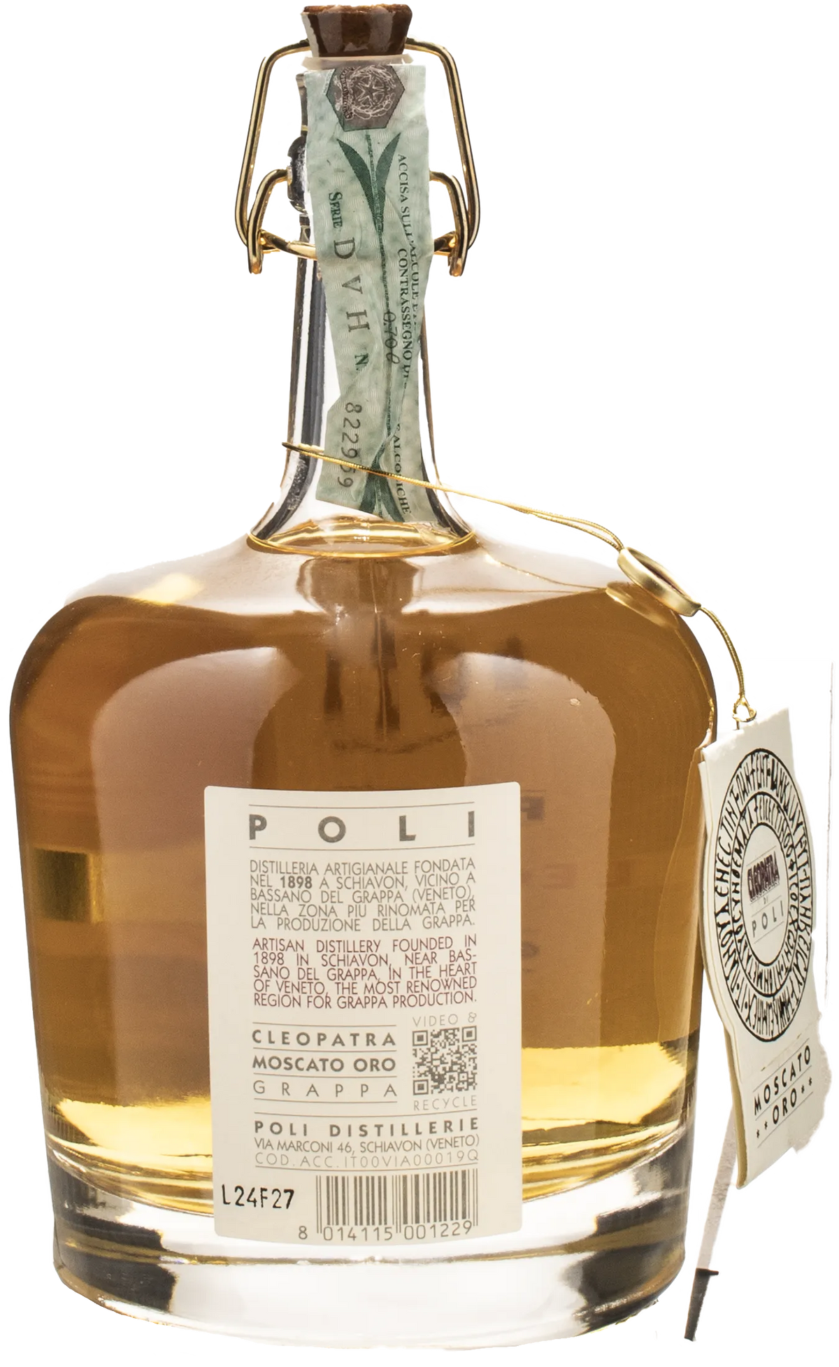 Poli Grappa Cleopatra Moscato Oro 0.7L