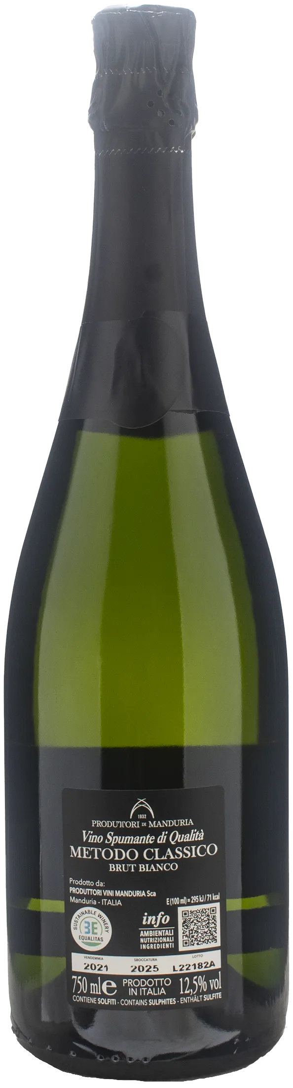 Produttori di Manduria Metodo Classico Leggiadro Brut 2021