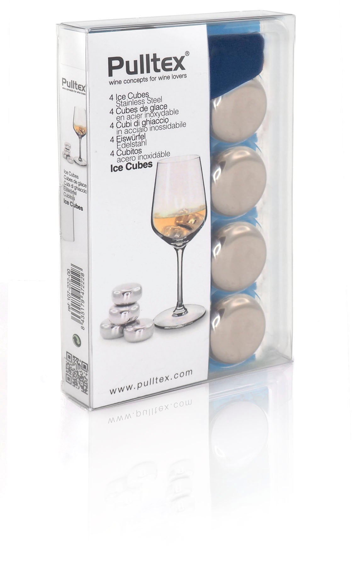Pulltex Edelstahl-Eiswürfel