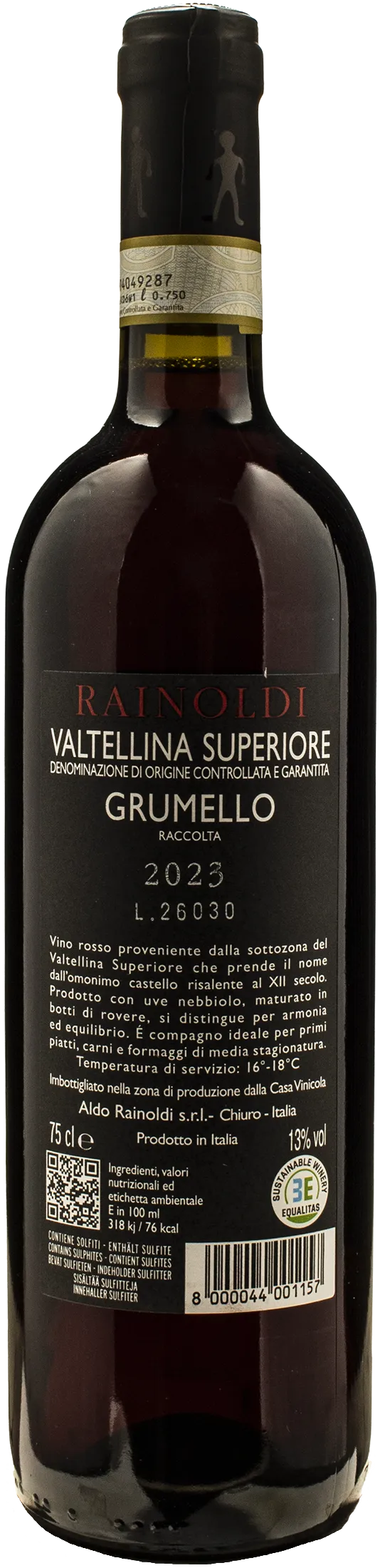 Rainoldi Valtellina Superiore Grumello Nebbiolo 2023