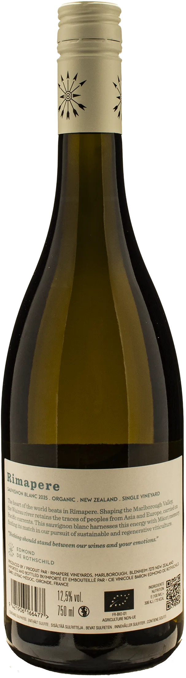Rimapere Marlborough Sauvignon Blanc Single Vineyard 2025