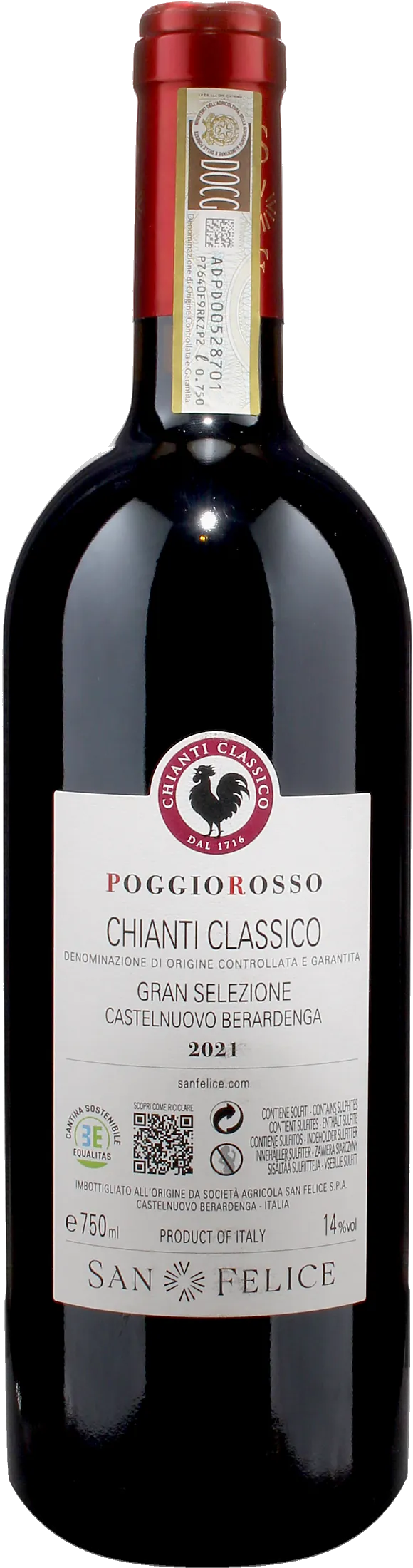 San Felice Chianti Classico Gran Selezione Poggio Rosso 2021