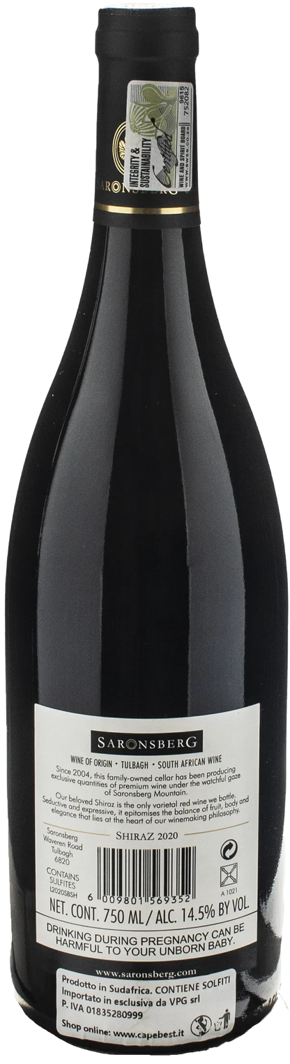 Saronsberg Shiraz 2020