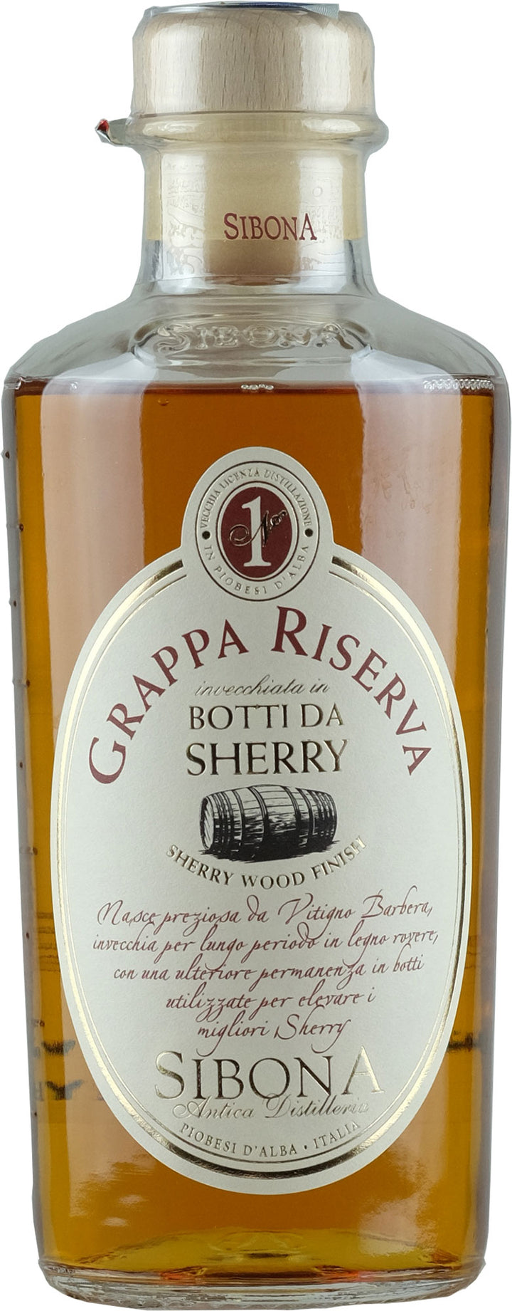 Sibona Grappa Riserva Botti da Sherry 0.5L