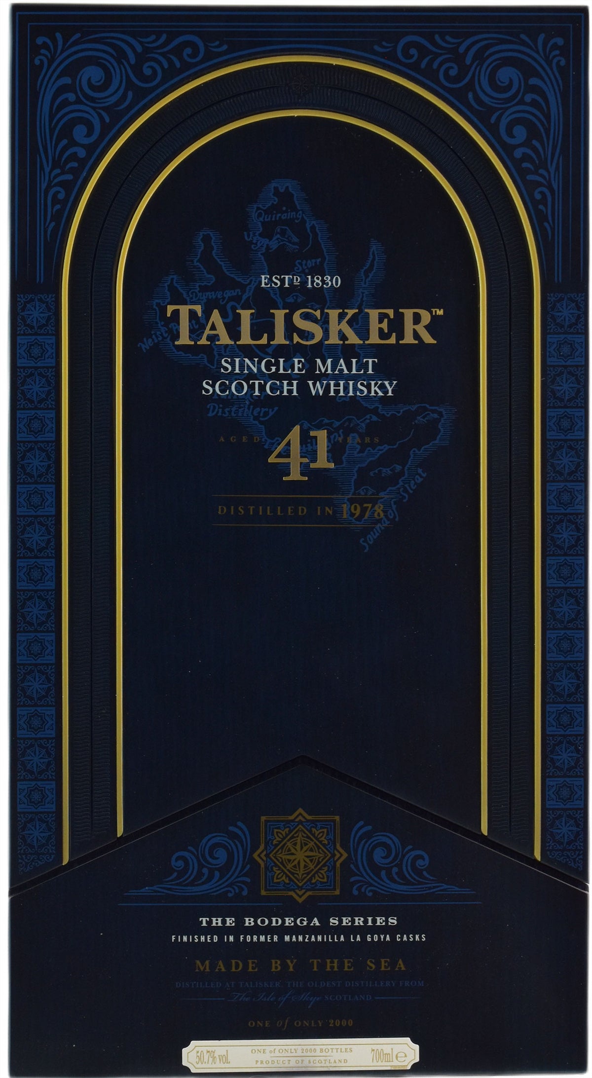 Talisker Scotch Whisky Single Malt The bodega series 41 Y.O. 0.7L