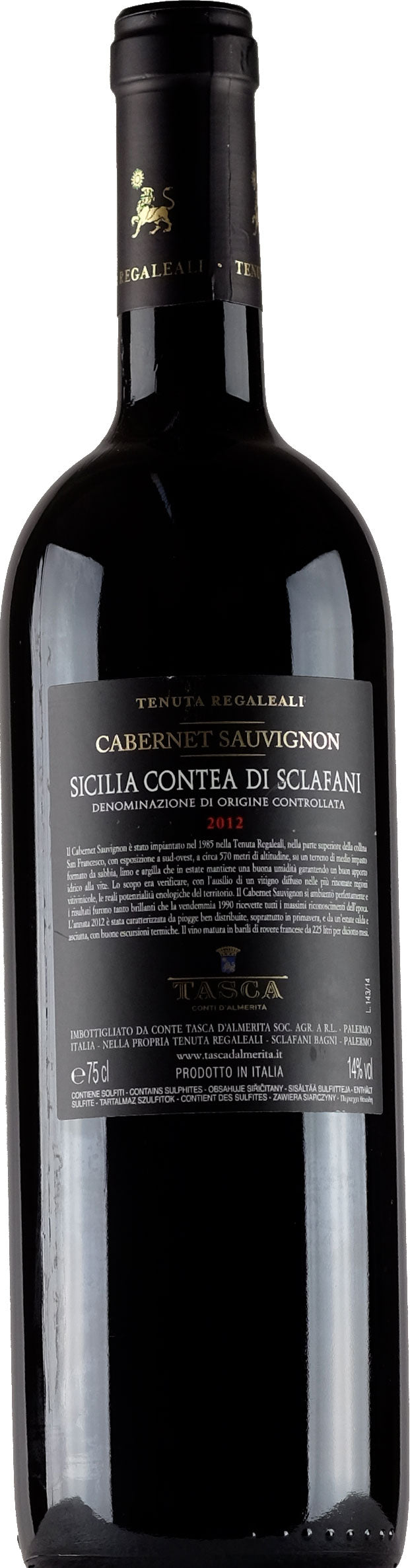 Tenuta Regaleali Vigna San Francesco Cabernet Sauvignon 2012