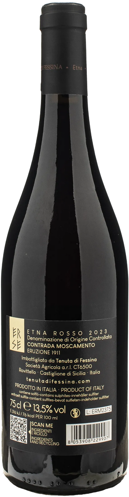 Tenuta di Fessina Etna Rosso Erse Contrada Moscamento Eruzione 1911 2023