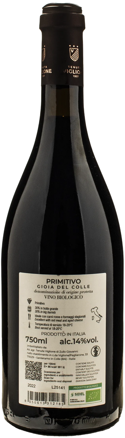 Tenuta Viglione Primitivo Gioia del Colle Sellato 2022