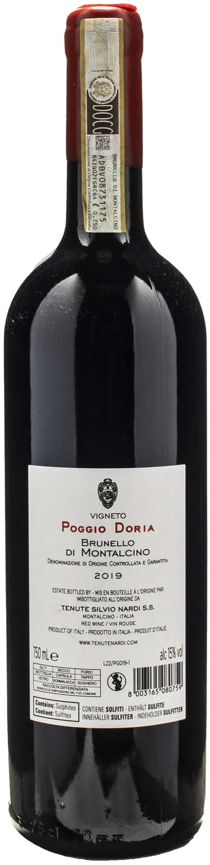 Silvio Nardi Brunello di Montalcino Poggio Doria 2019