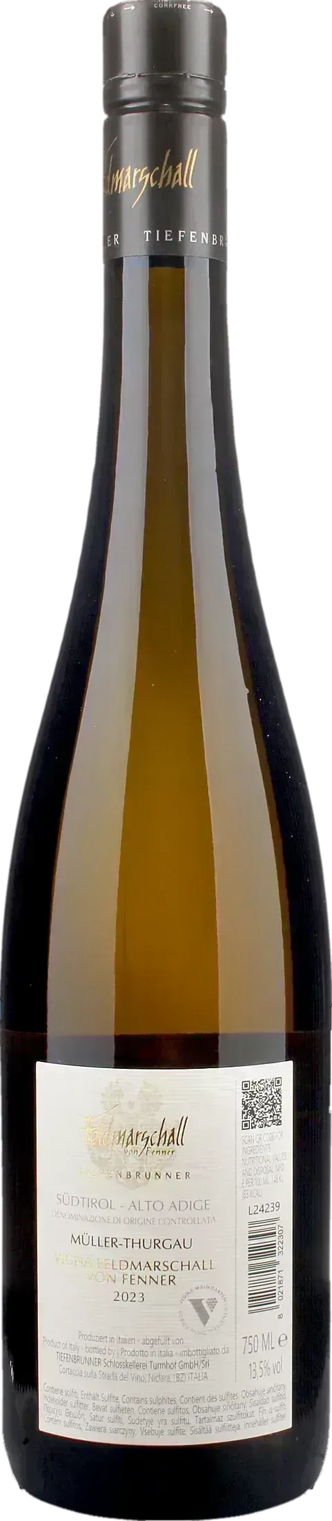 Tiefenbrunner Feldmarschall Von Fenner Muller Thurgau 2023