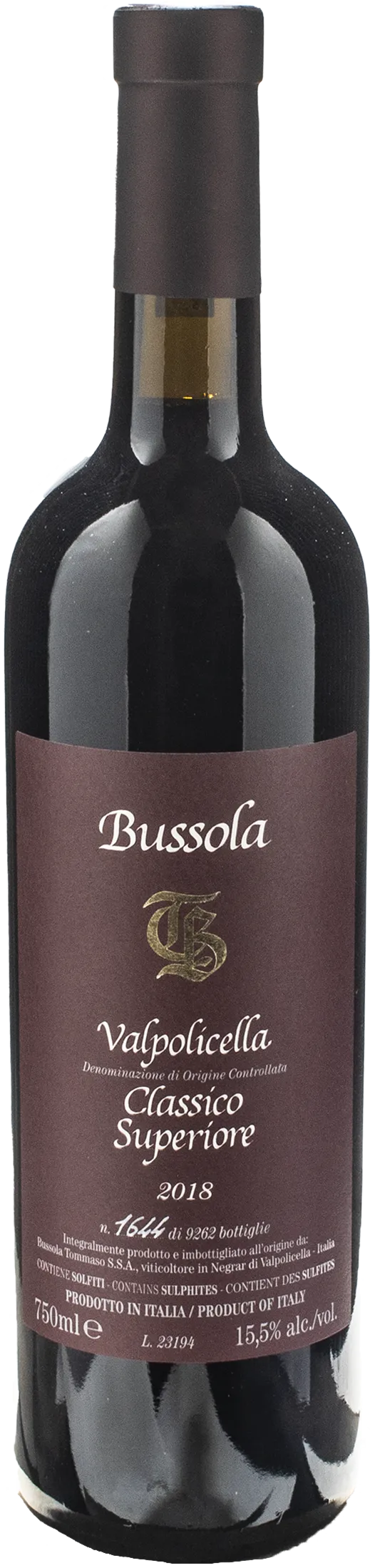 Tommaso Bussola Valpolicella Classico Superiore TB 2018