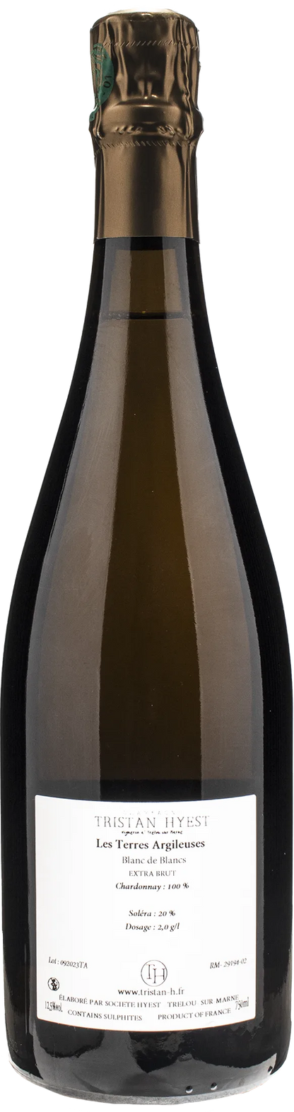 Tristan Hyest Champagne Blanc de Blancs Les Terres Argileuses Extra Brut