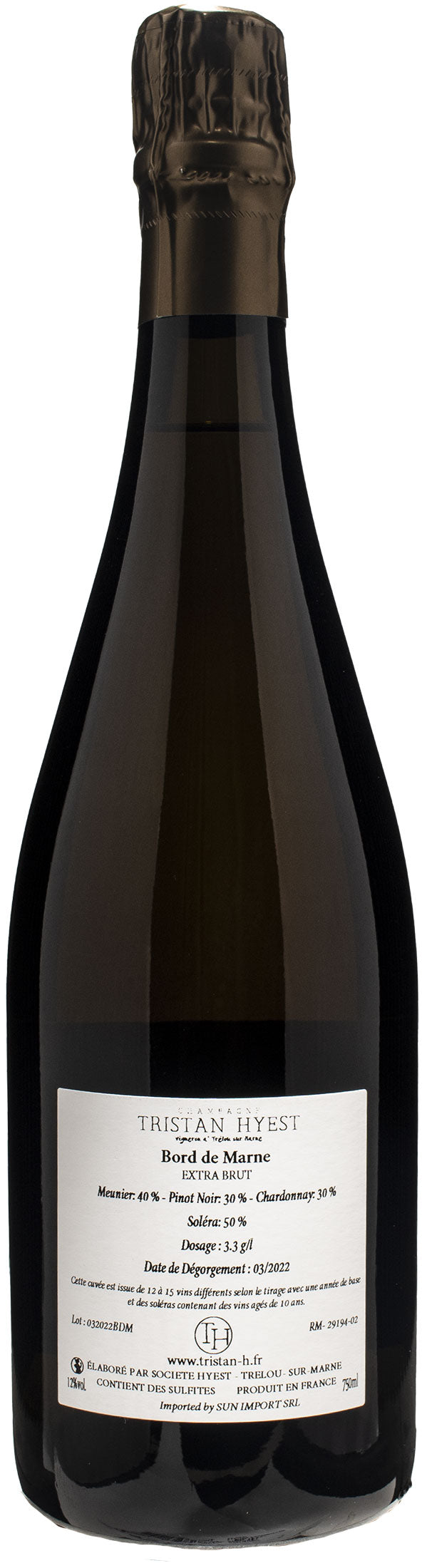 Tristan Hyest Champagne Bord de Marne Extra Brut