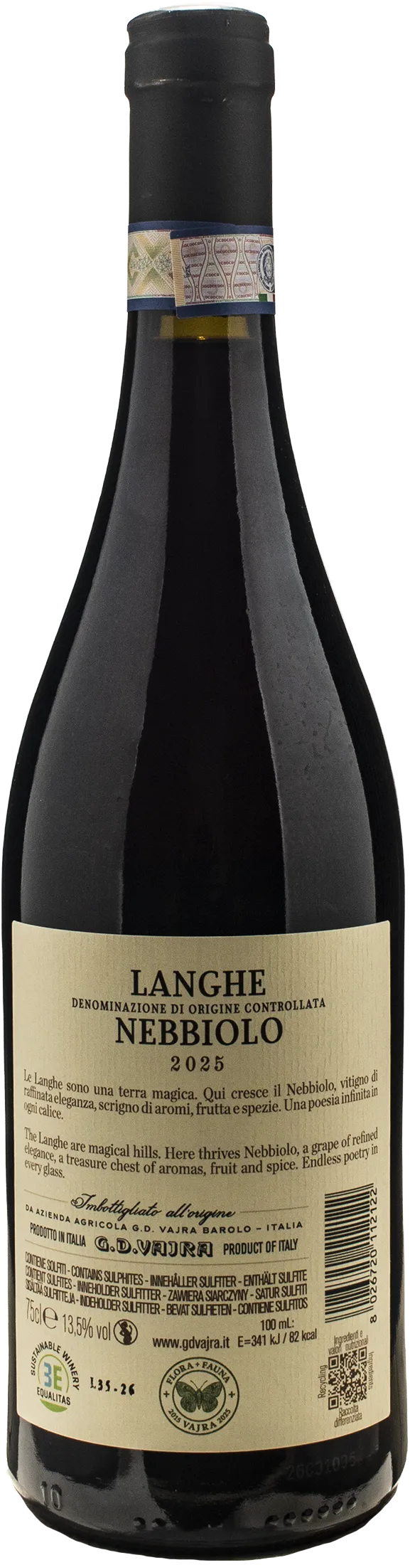Vajra G.D. Langhe Nebbiolo 2025