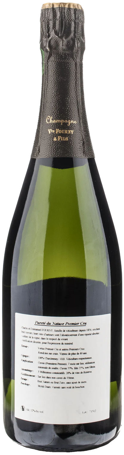 Veuve Fourny Champagne a Vertus 1er Cru Blanc de Blancs Brut Nature