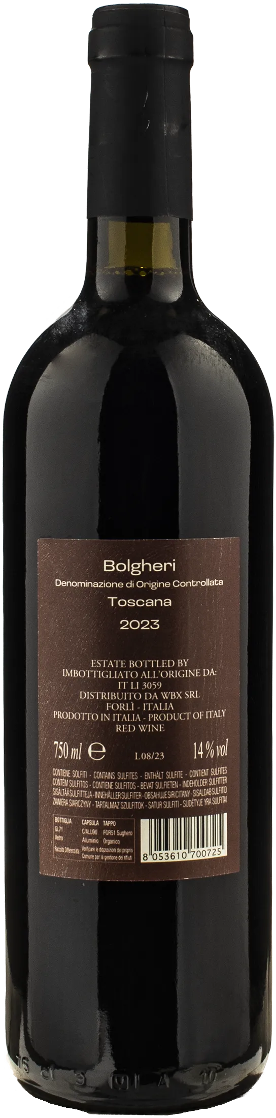 Vigne Toscane Bolgheri Rosso 2023