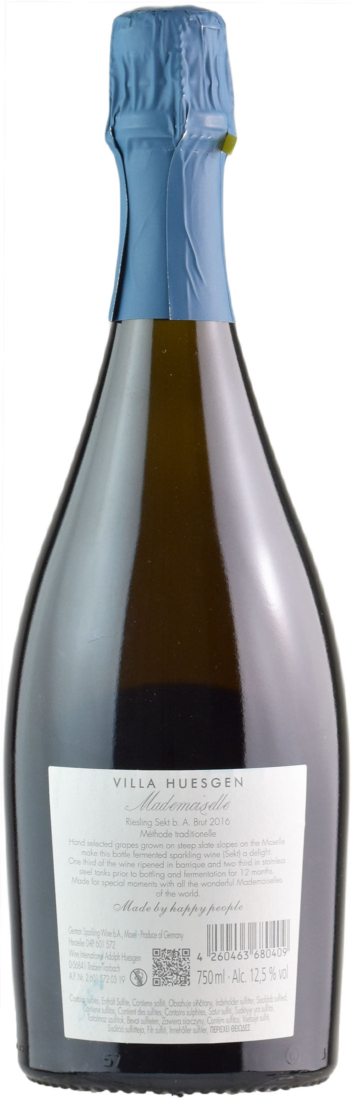 Villa Huesgen Riesling Brut Methode Traditionelle Mademoiselle 2016