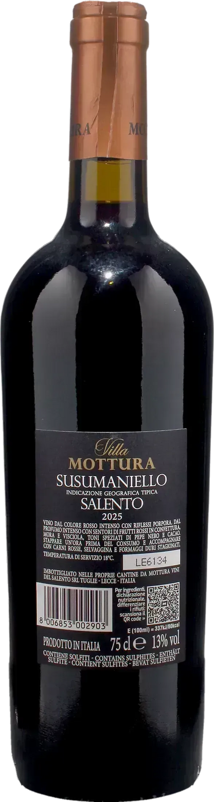 Villa Mottura Salento Susumaniello 2025
