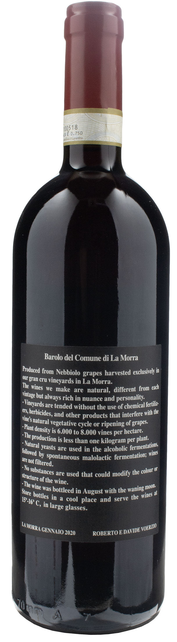 Voerzio Barolo del Comune di La Morra 2019