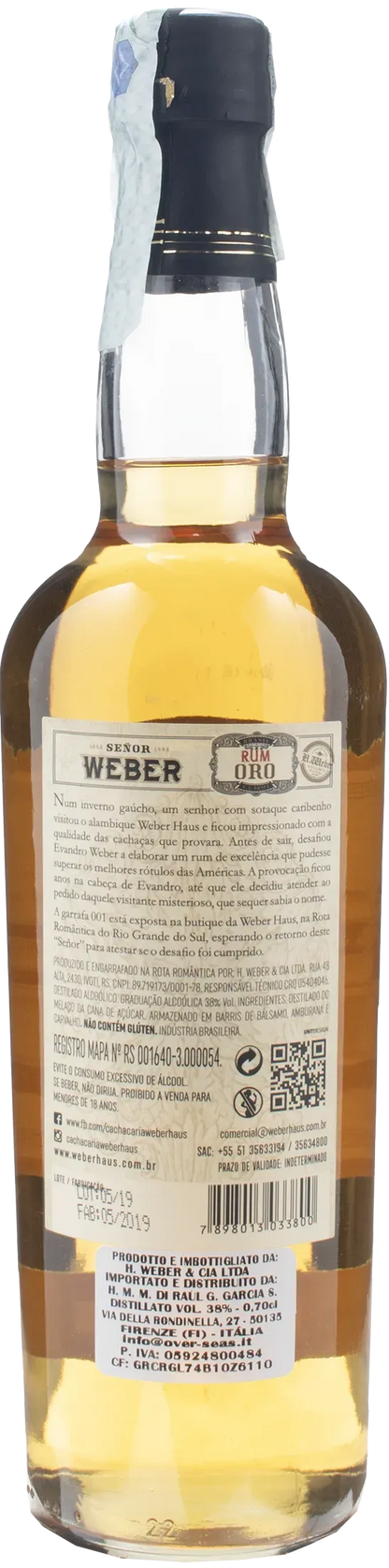 Weber Haus Senor Gold Rum 0.7L