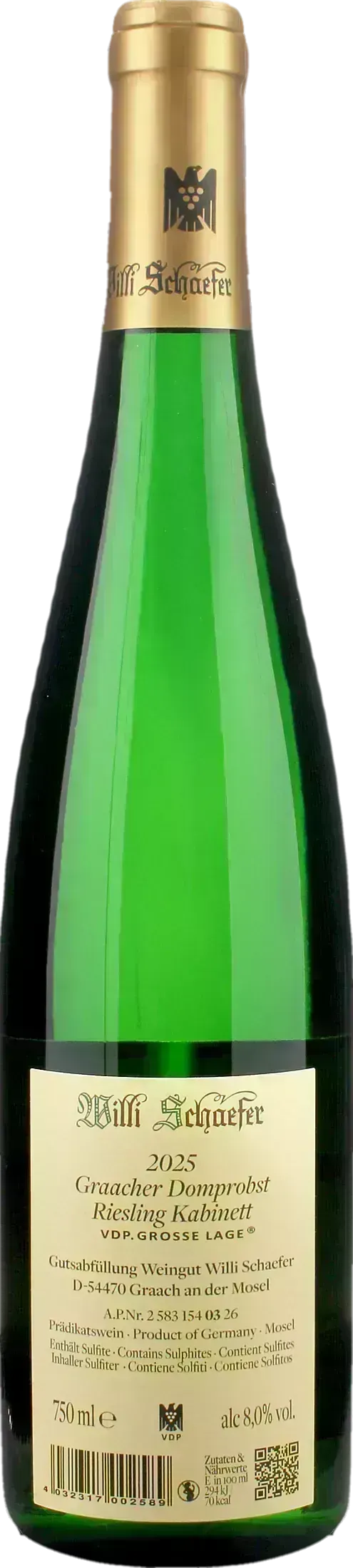Willi Schaefer Graacher Domprobst Riesling Kabinett 2025