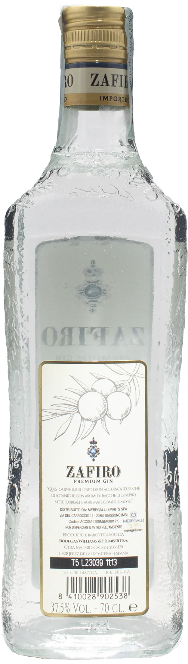 Williams & Humbert Zafiro Premium Classic Gin 0.7L