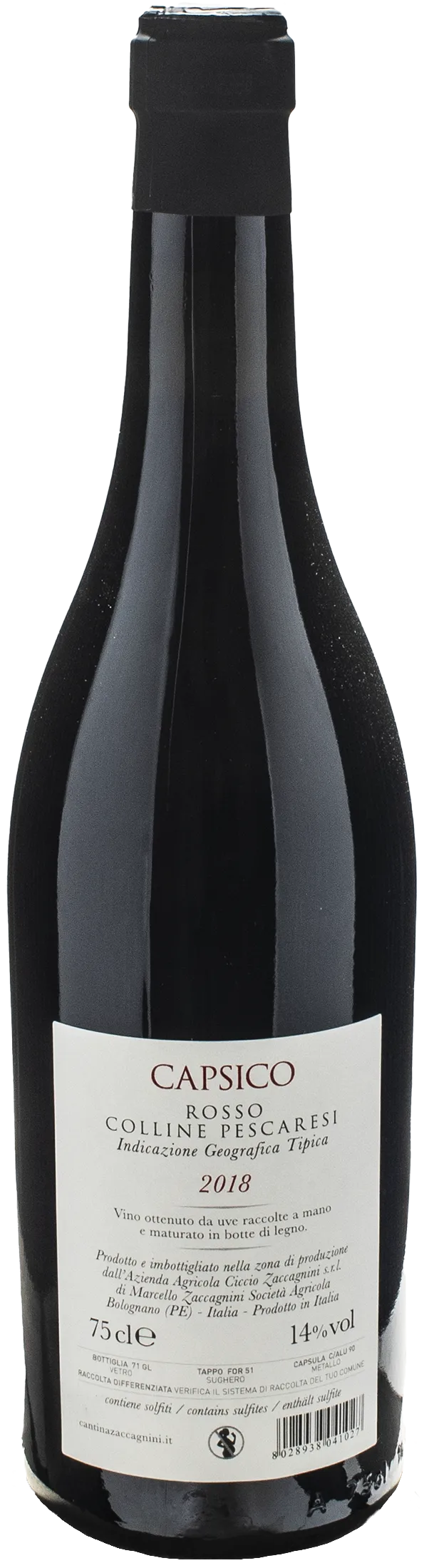 Zaccagnini Capsico Rosso 2018